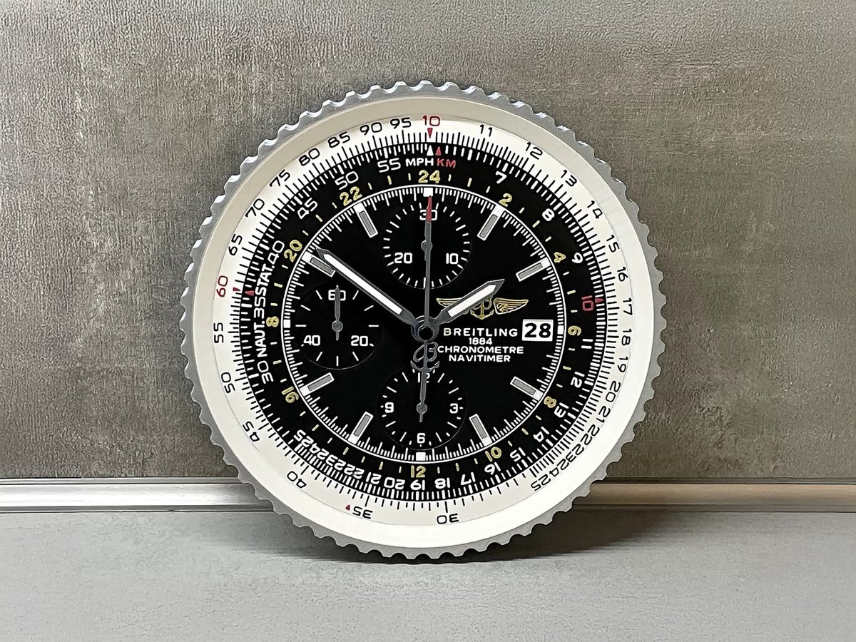 Breitling Navitimer World Wanduhr - Geschenk für Männer | 3D Druck