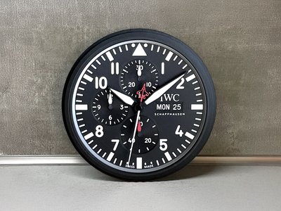IWC Fliegeruhr Wanduhr | Top Gun Edition | Wanduhr im Chronographen-Stil | Geschenk für Männer | 3D-Druck