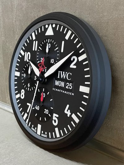 IWC Fliegeruhr Wanduhr | Top Gun Edition | Wanduhr im Chronographen-Stil | Geschenk für Männer | 3D-Druck 2