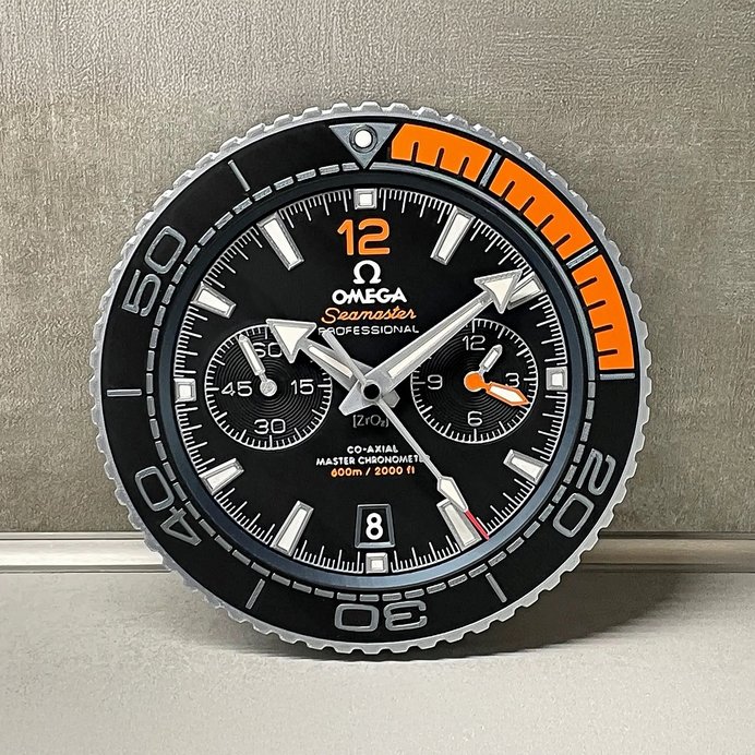 Omega Seamaster Planet Ocean Seinäkello – Merellistä Ylellisyyttä Seinällesi! – Lahja Miehelle | 3D-tulostus 1