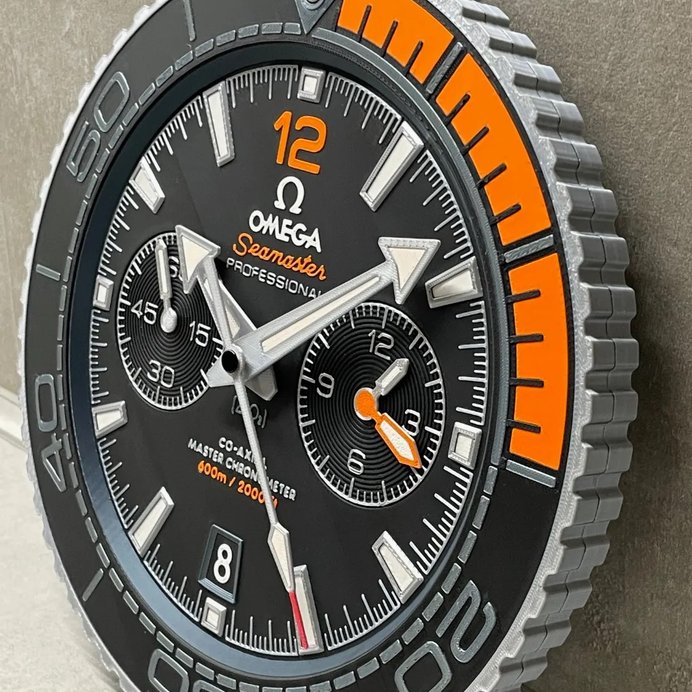 Omega Seamaster Planet Ocean Seinäkello – Merellistä Ylellisyyttä Seinällesi! – Lahja Miehelle | 3D-tulostus 3