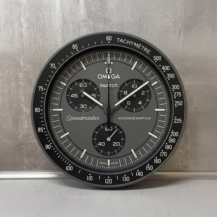 Omega Swatch MoonSwatch Vægur – Speedmaster Chronograph Look | Gave til Mænd | 3D-print 3