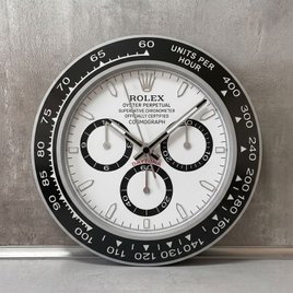 Rolex Daytona Wanduhr – Ikonischer Chronographen-Look in Schwarz und Weiß | Geschenk für Männer | 3D Druck