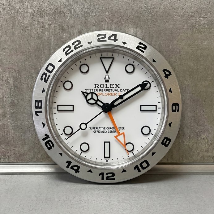 Rolex Explorer II Wall Clock – Explorer Look in White | Gift for Men | 3D Print 1