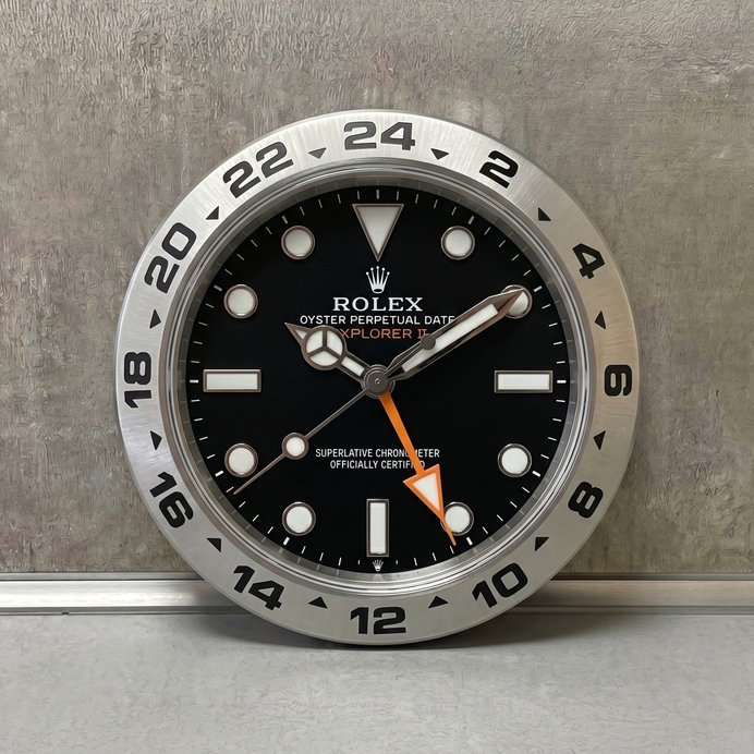 Rolex Explorer II Wall Clock – Explorer Look in White | Gift for Men | 3D Print 3