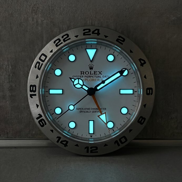 Rolex Explorer II Wall Clock – Explorer Look in White | Gift for Men | 3D Print 4