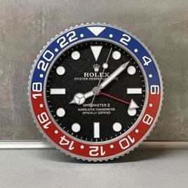 Rolex GMT-Master II Wanduhr – 24h Design in Rot-Blau, Rot, Blau oder Grün | Geschenk für Männer | 3D Druck