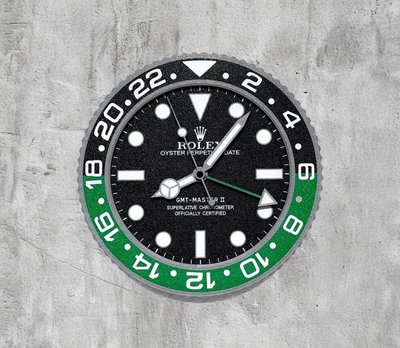 Rolex GMT-Master II Wanduhr – 24h Design in Rot-Blau, Rot, Blau oder Grün | Geschenk für Männer | 3D Druck 4