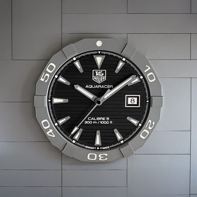 TAG Heuer Aquaracer Wanduhr – Calibre 5 Design | Maritimer Look | Geschenk für Uhrenliebhaber | 3D Druck