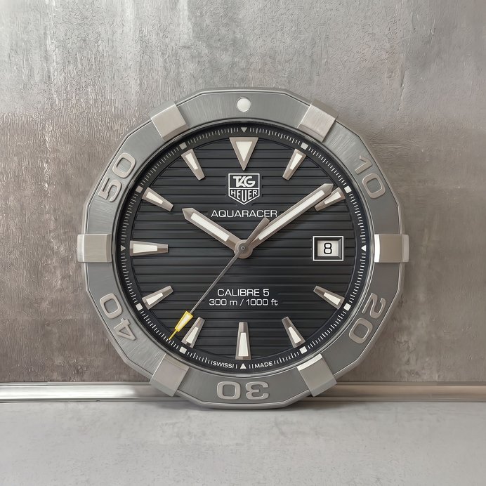 TAG Heuer Aquaracer Wanduhr – Calibre 5 Design | Maritimer Look | Geschenk für Uhrenliebhaber | 3D Druck 11