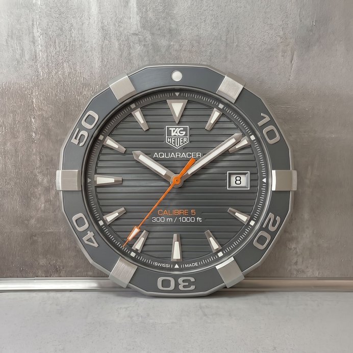 TAG Heuer Aquaracer Wanduhr – Calibre 5 Design | Maritimer Look | Geschenk für Uhrenliebhaber | 3D Druck 5