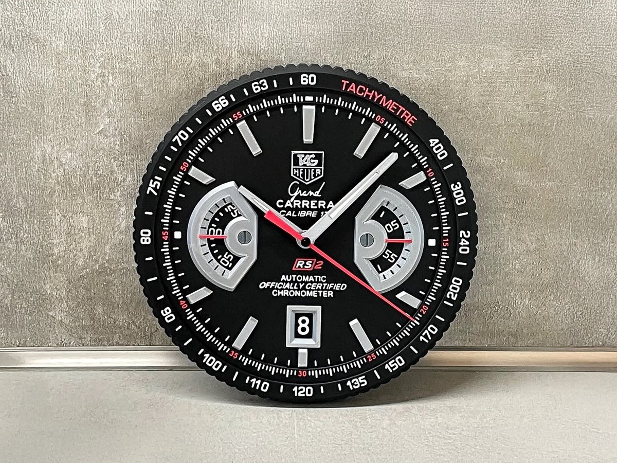 TAG Heuer Grand Carrera Calibre 17 RS 2 Wanduhr – Geschenk für Männer | 3D Druck