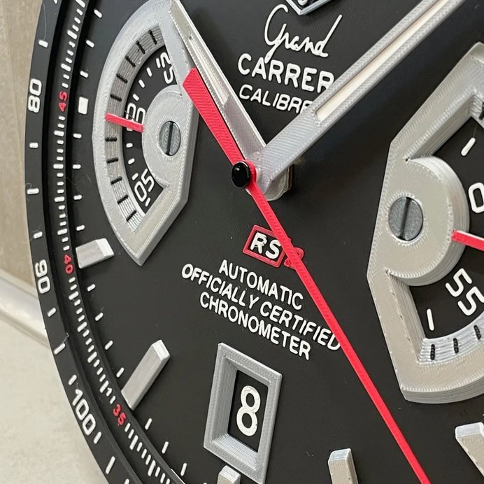 Ceas de Perete TAG Heuer Grand Carrera Calibre 17 RS 2 – Cadou pentru Bărbați | Imprimare 3D 2